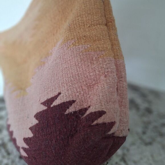 MZ 100% Wool and Leather Shoulder Bag Crossbody - Picture 4 of 13